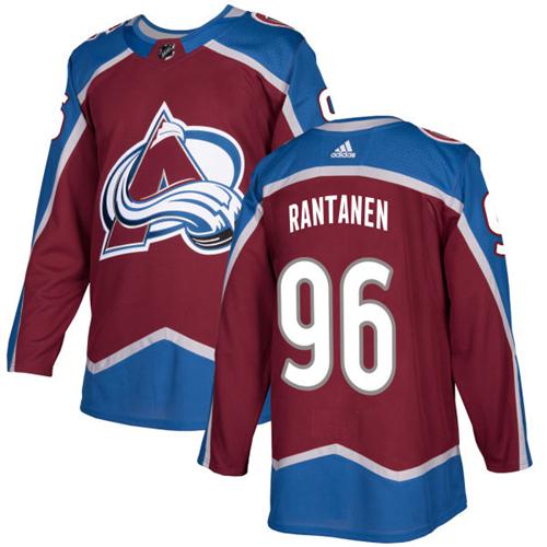 Adidas Men Colorado Avalanche #96 Mikko Rantanen Burgundy Home Authentic Stitched NHL Jersey